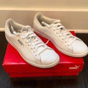 Puma Vikky Leather White Sneakers